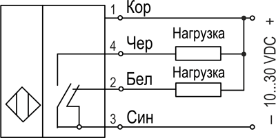 Схема подключения NPN - типа